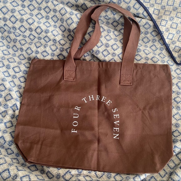 437 brown tote bag - Picture 2 of 2